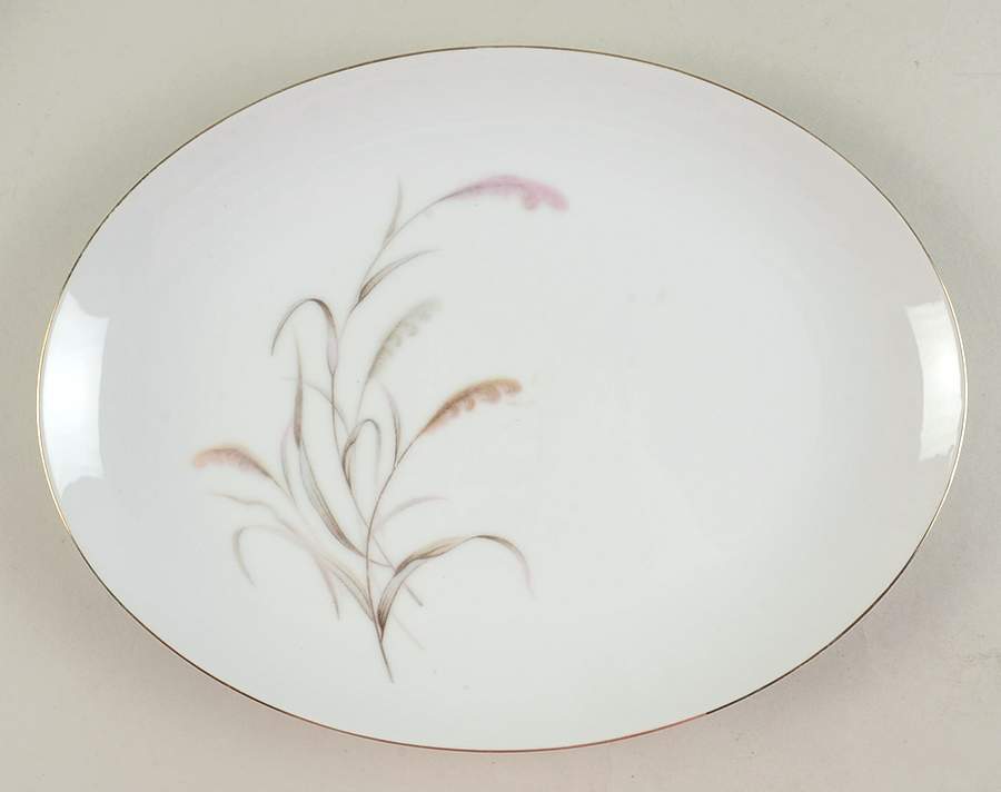 Feather 12" Oval Serving Platter by Yamaka-1
