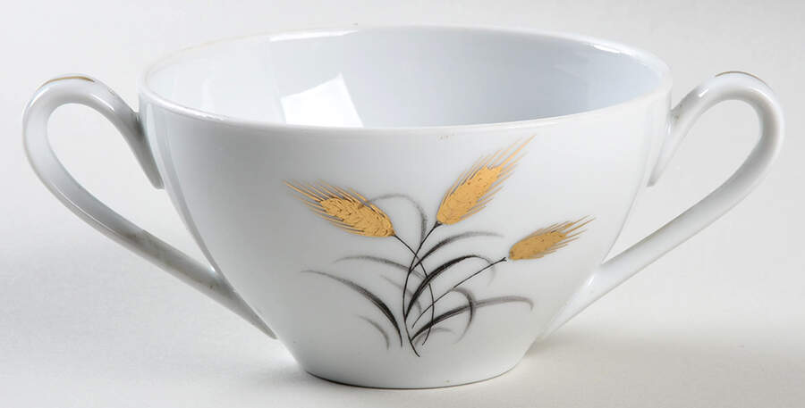 Golden Grain Sugar Bowl No Lid by Yamaka-1