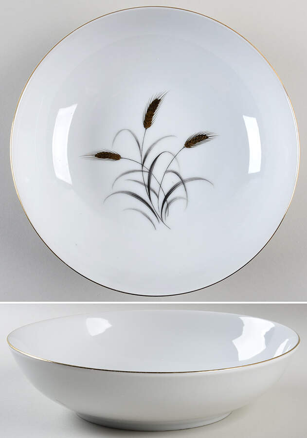 Golden Grain 9" Round Vegetable Bowl by Yamaka-1