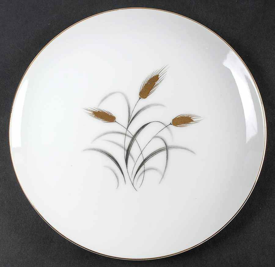 Golden Grain Salad Plate by Yamaka-1
