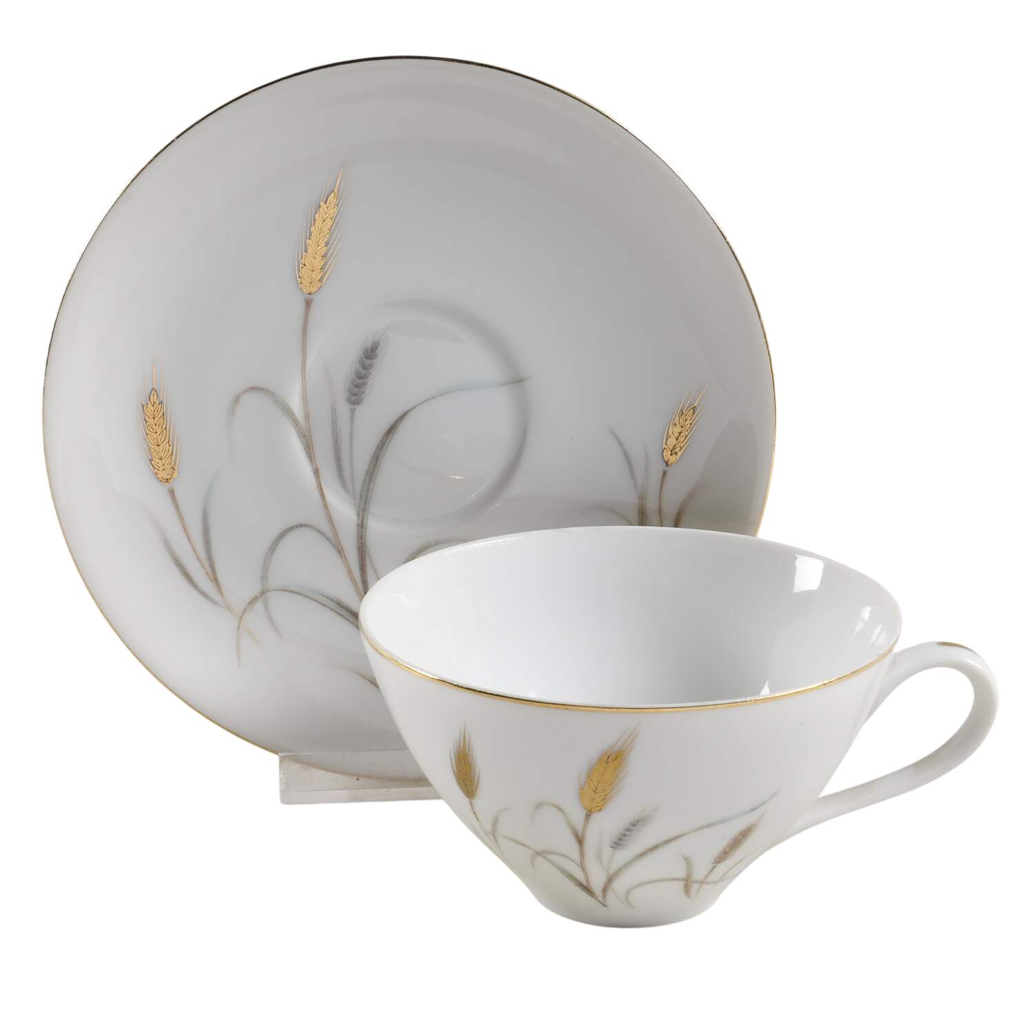 Harvest Queen Flat Cup & Saucer Set by Yamaka-1