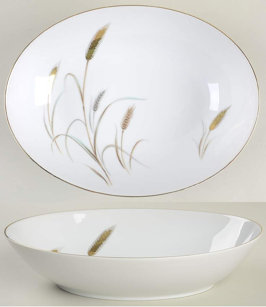 Harvest Queen 10" Oval Vegetable Bowl by Yamaka-1
