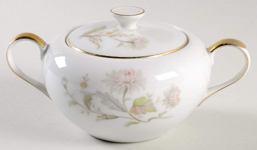 Kiku Sugar Bowl & Lid by Yamaka-1