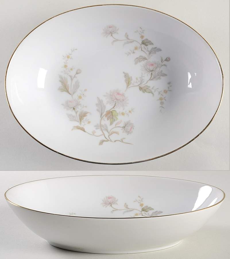 Kiku 10" Oval Vegetable Bowl by Yamaka-1