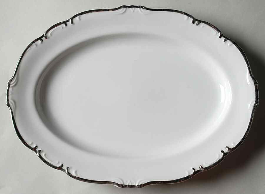 Patrician 12" Oval Serving Platter by Yamaka-1