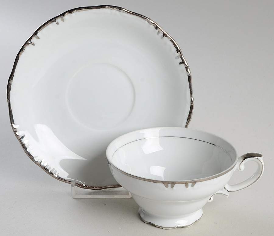 Patrician Footed Cup & Saucer Set by Yamaka-1