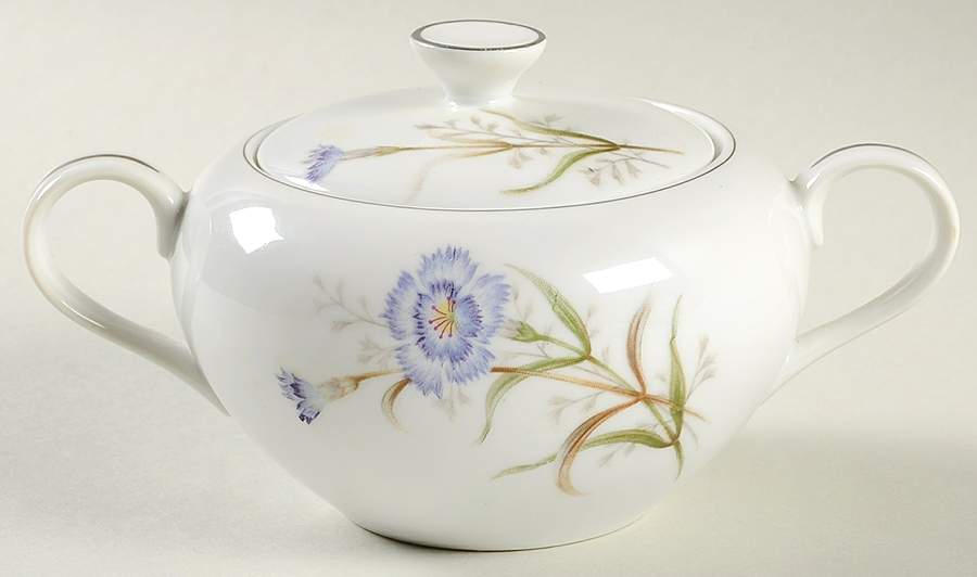 Periwinkle Sugar Bowl & Lid by Yamaka-1