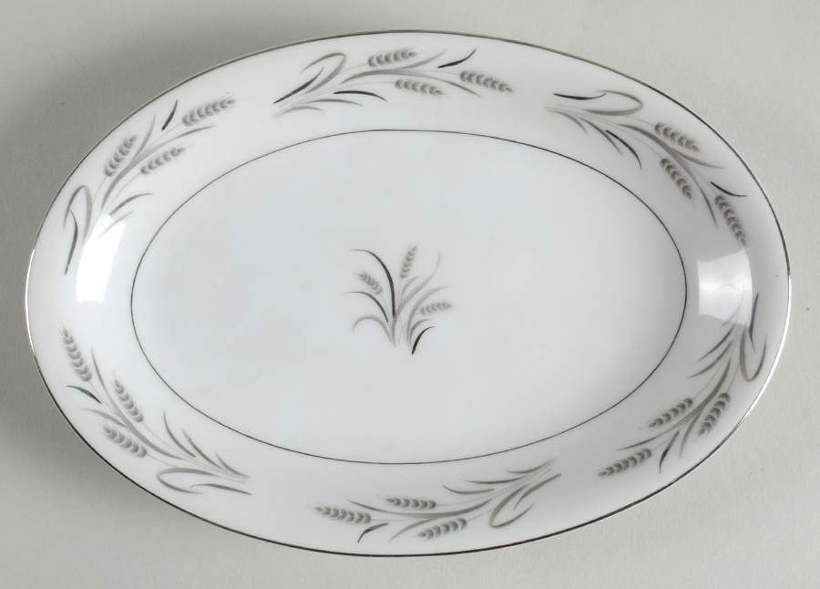 Platinum Wheat Relish/Gravy Underplate by Yamaka-1