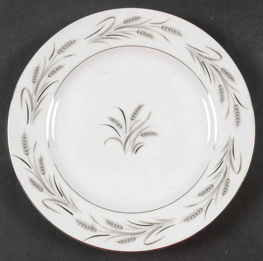 Platinum Wheat Salad Plate by Yamaka-1