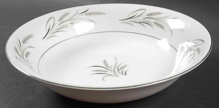 Platinum Wheat 9" Round Vegetable Bowl by Yamaka-1