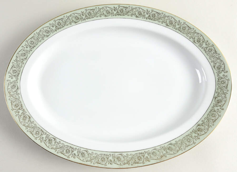Renaissance 14" Oval Serving Platter by Yamaka-1