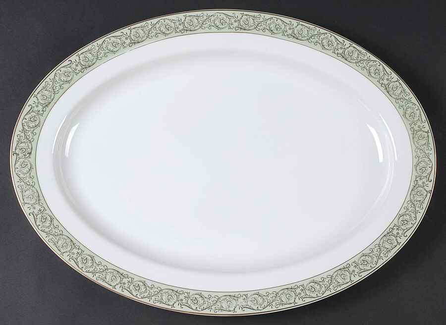 Renaissance 16" Oval Serving Platter by Yamaka-1