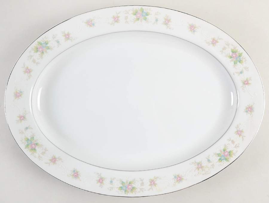 Serenade 16" Oval Serving Platter by Yamaka-1