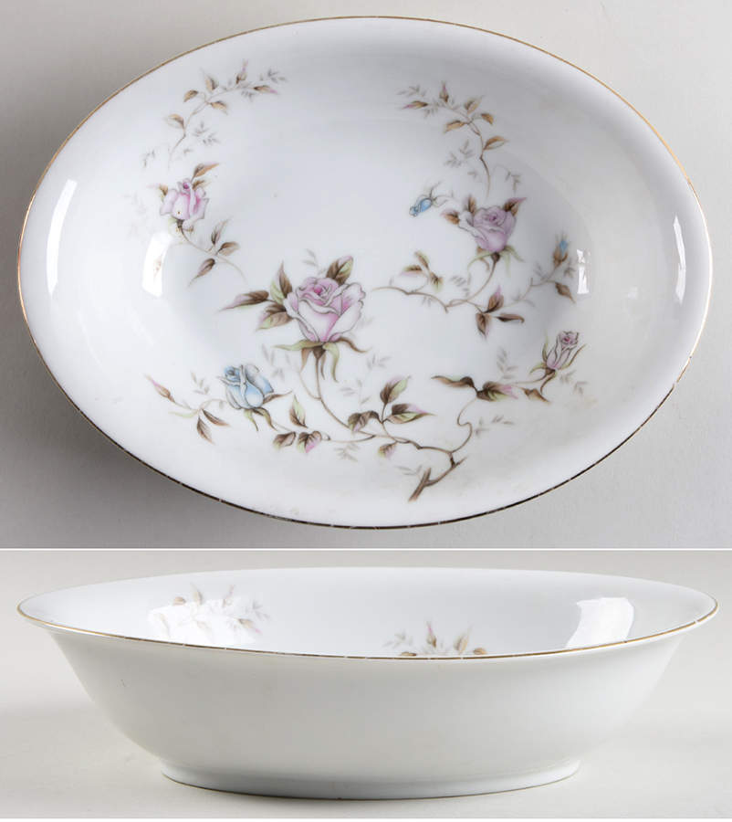 Sherry 10" Oval Vegetable Bowl by Yamaka-1