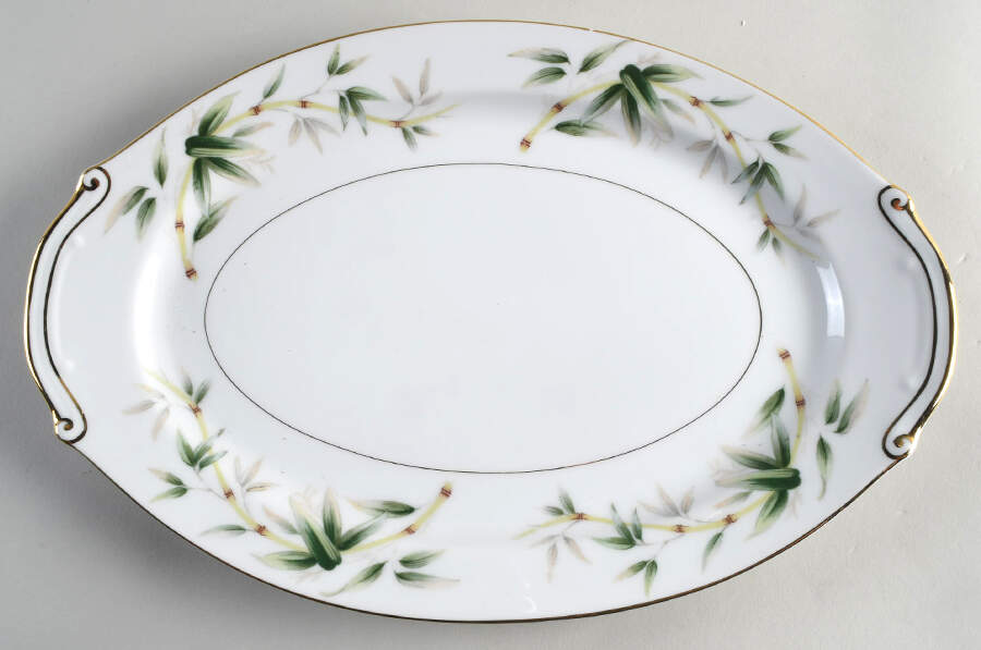 South Wind 14" Oval Serving Platter by Yamaka-1
