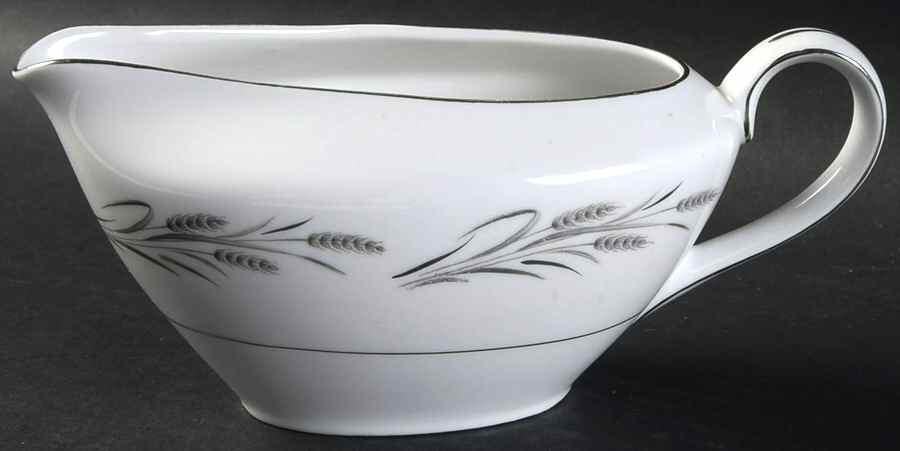 Sterling Wheat Gravy Boat by Yamaka-1