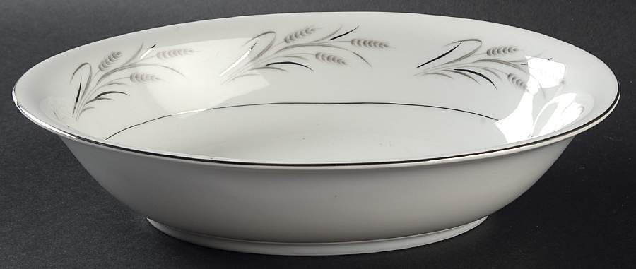Sterling Wheat 10" Oval Vegetable Bowl by Yamaka-1