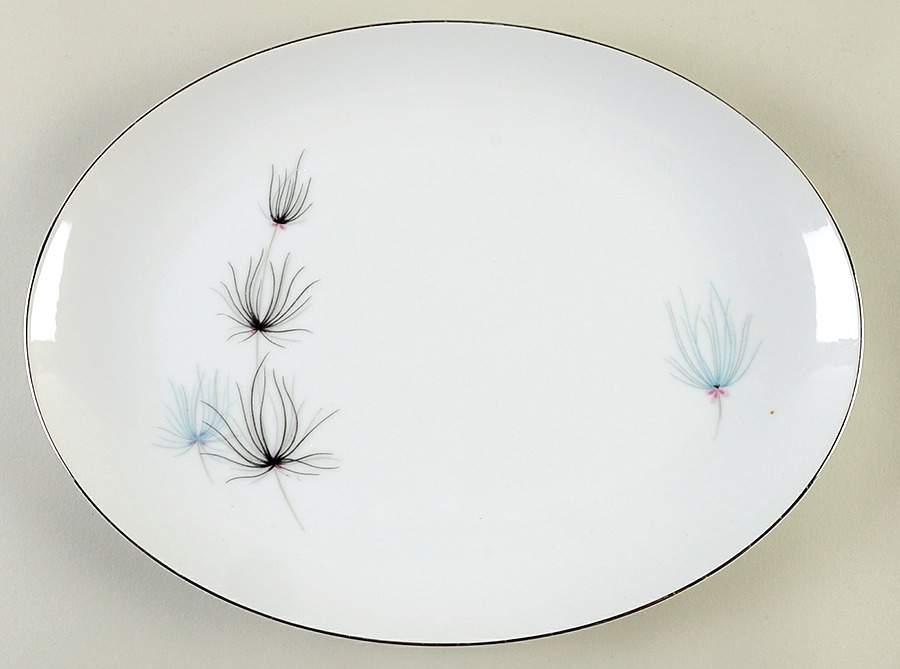 Thistle 12" Oval Serving Platter by Yamaka-1
