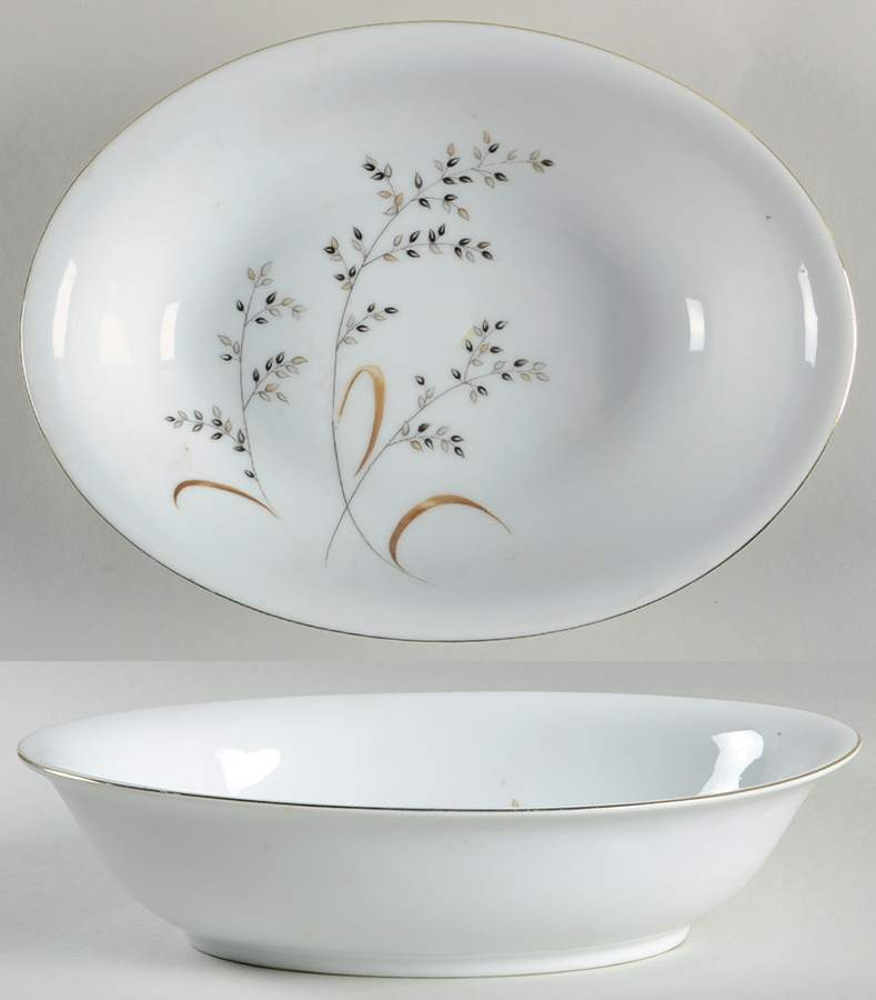 Tres Solie 10" Oval Vegetable Bowl by Yamaka-1