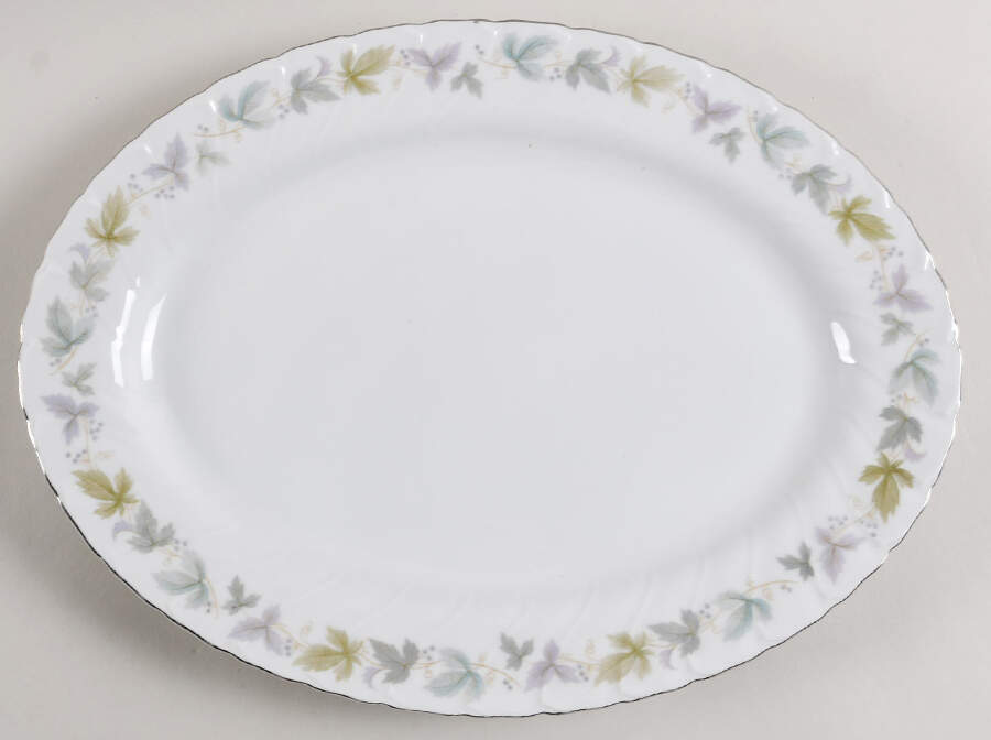 Vineyard 14" Oval Serving Platter by Yamaka-1