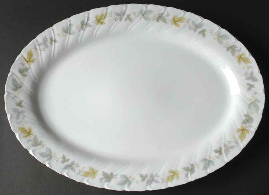 Vineyard 16" Oval Serving Platter by Yamaka-1