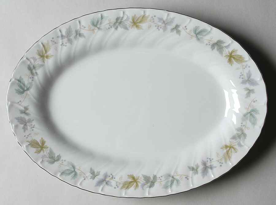 Vineyard 12" Oval Serving Platter by Yamaka-1