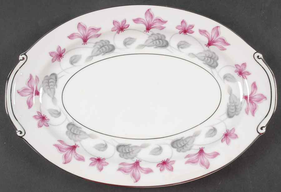 Woodbine 12" Oval Serving Platter by Yamaka-1