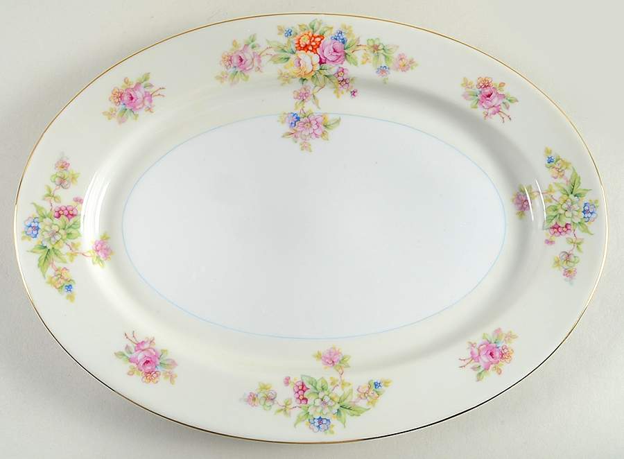 YAM10 14" Oval Serving Platter by Yamaka-1