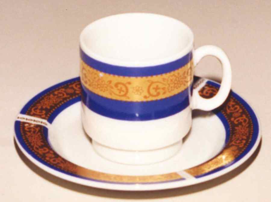 1886 Footed Cup & Saucer Set by Yamato-1