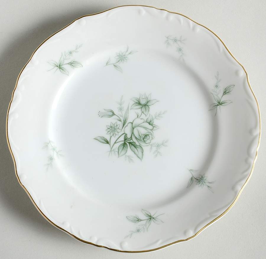 Jade Rose Bread & Butter Plate by Yamato-1