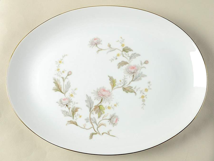 Kiku 12" Oval Serving Platter by Yamato-1