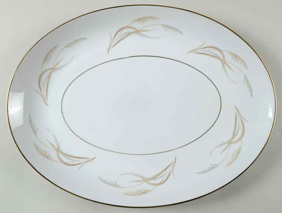 Trade Wind 16" Oval Serving Platter by Yamato-1