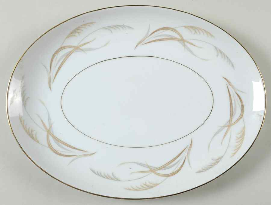 Trade Wind 12" Oval Serving Platter by Yamato-1