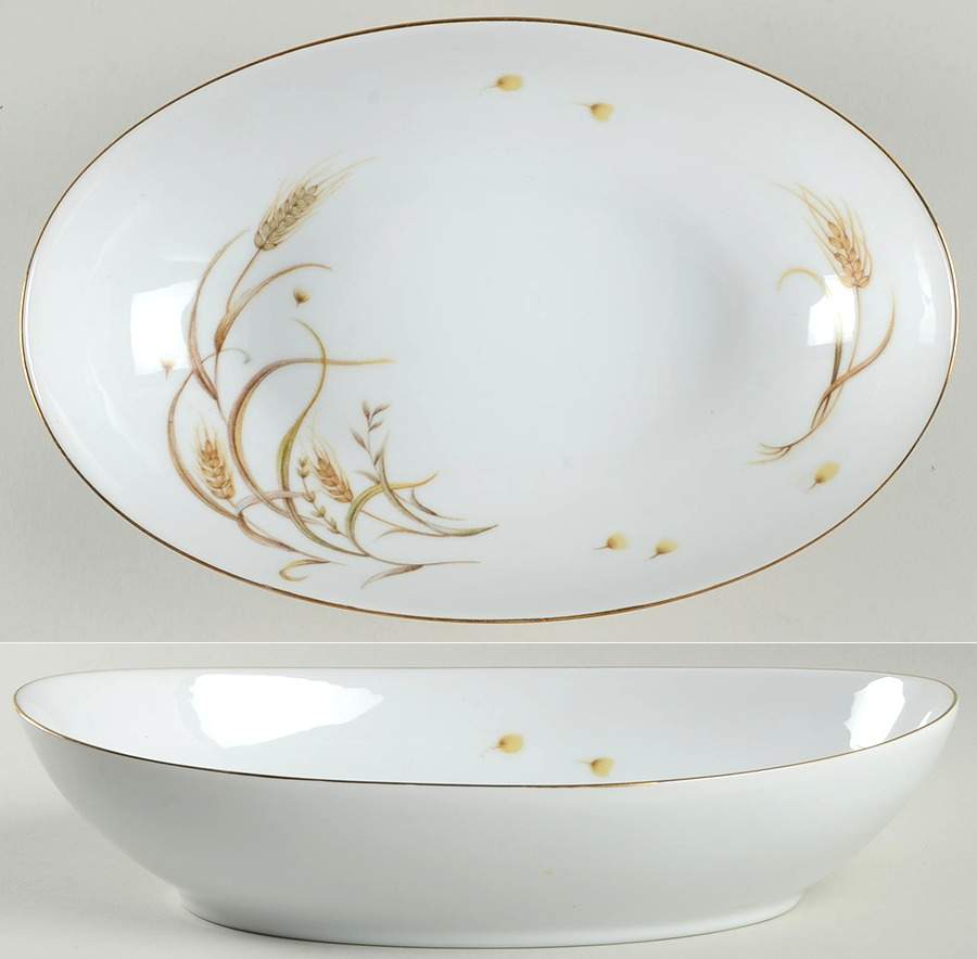 Wheat 10" Oval Vegetable Bowl by Yamato-1