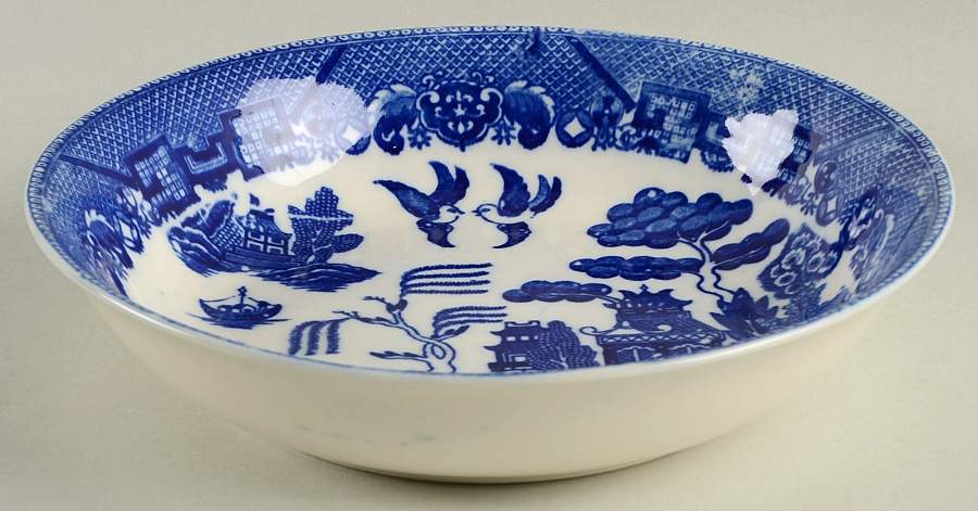 Blue Willow (Japan) Coupe Soup Bowl by Yau Shing-Taiwan-Japan-1
