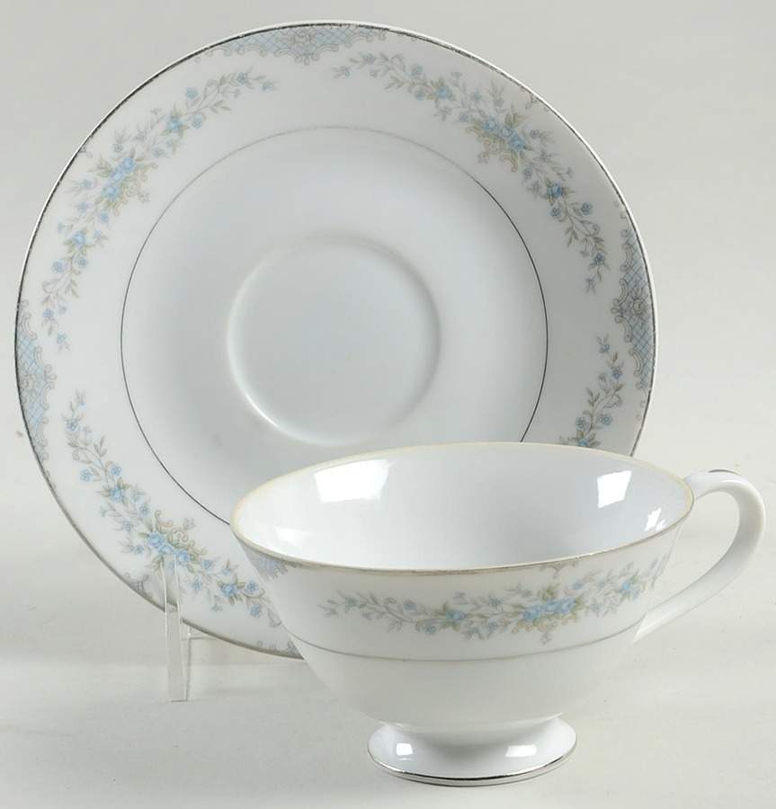 Regency Footed Cup & Saucer Set by Yamaka-1