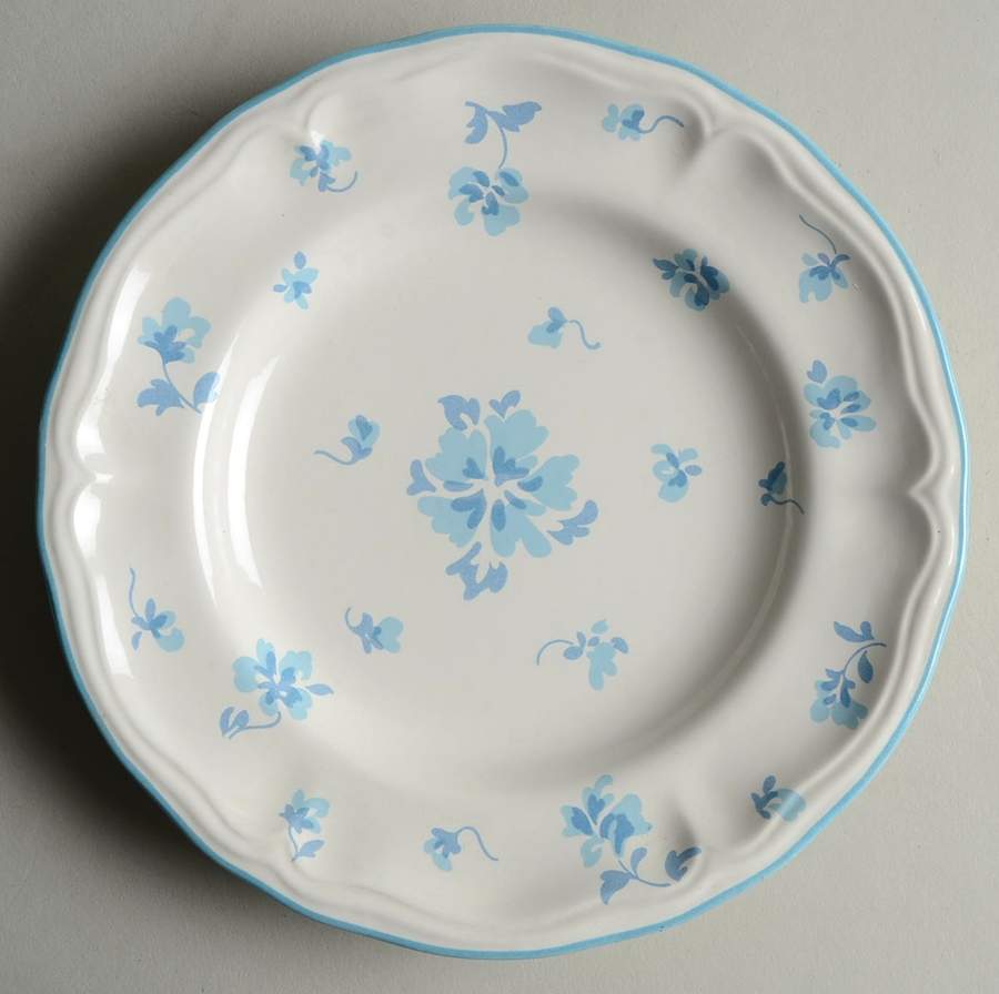 Queensbury Blue Salad Plate by Yamaka-1