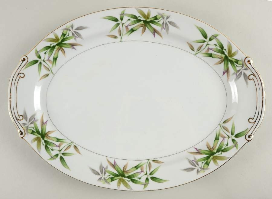 Rangoon 16" Oval Serving Platter by Yamaka-1