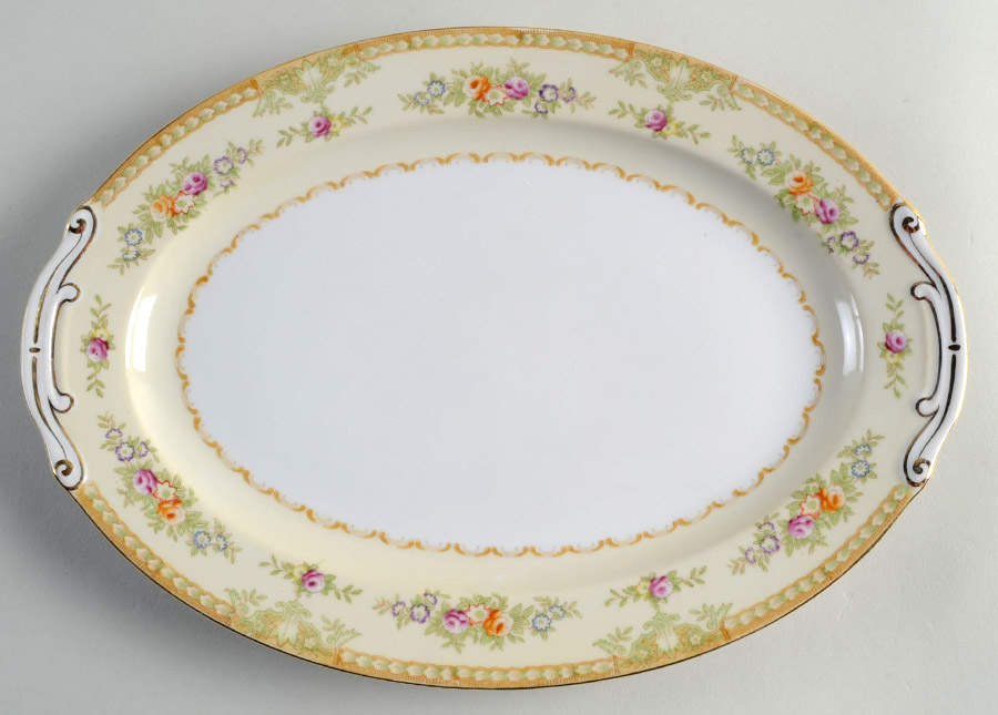 YAM39 12" Oval Serving Platter by Yamaka-1