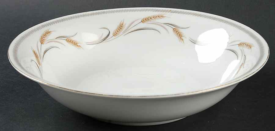 Winter Wheat 9" Round Vegetable Bowl by Yamaka-1