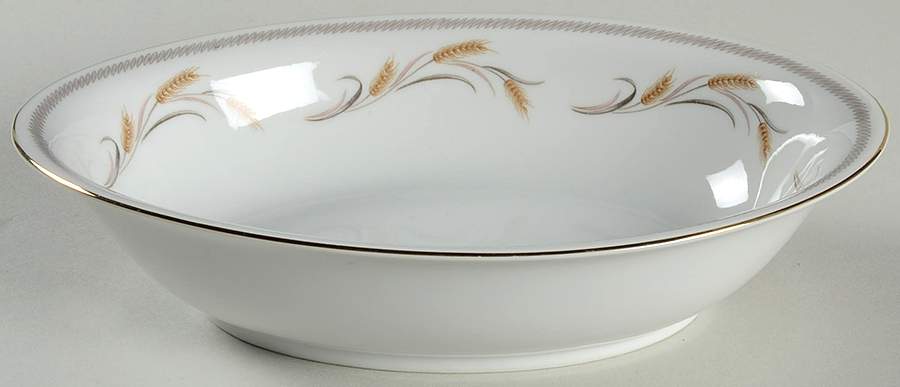 Winter Wheat 10" Oval Vegetable Bowl by Yamaka-1