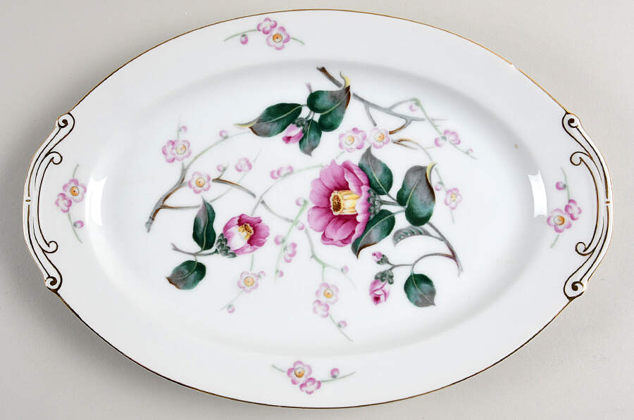 YAM42 12" Oval Serving Platter by Yamaka-1