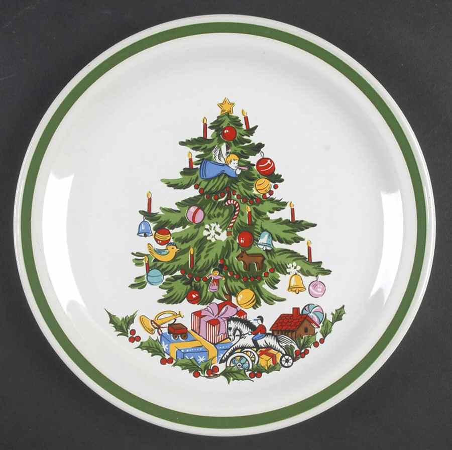 Noel Salad Plate by Yamaka-1