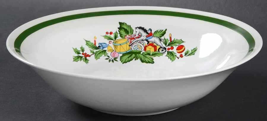Noel 9" Round Vegetable Bowl by Yamaka-1