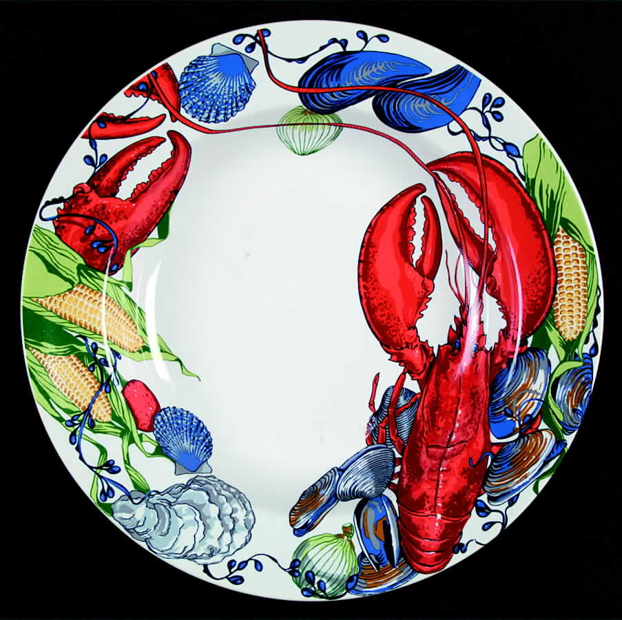 Lobster Fest 10" Round Vegetable Bowl by Youngberg-1
