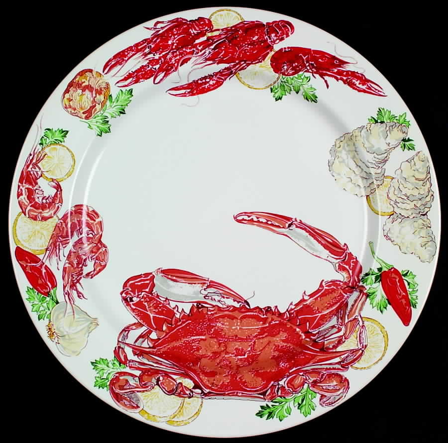 Seafood Fest (Crab) Dinner Plate by Youngberg-1