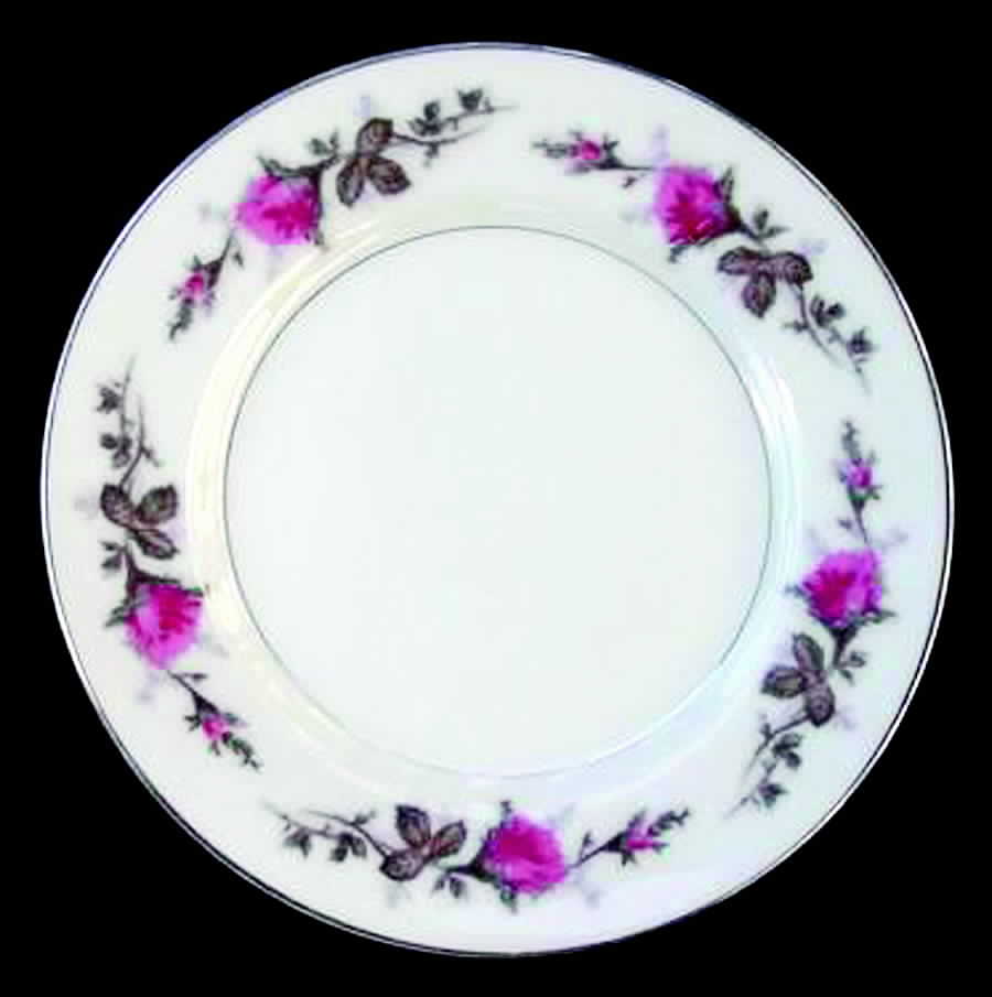 Moss Rose Dinner Plate by Yamaka-1