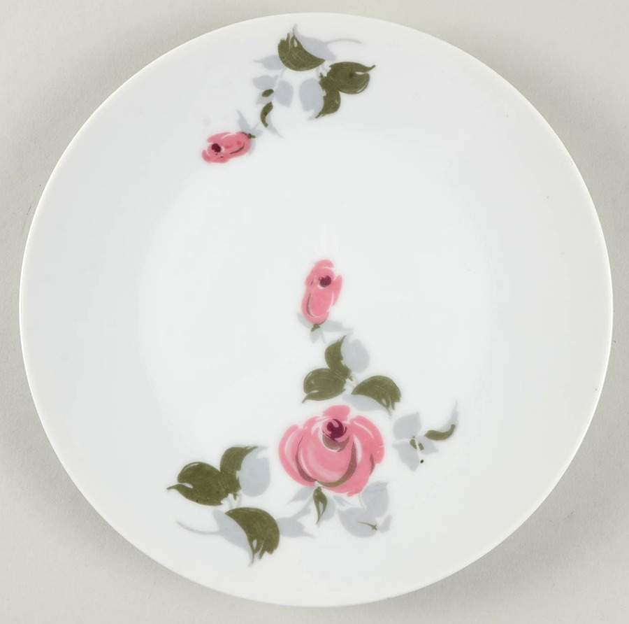 Cashmere Rose Salad Plate by Yamato-1