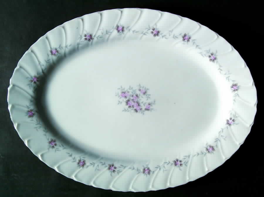 Mayfair 14" Oval Serving Platter by Yamaka-1