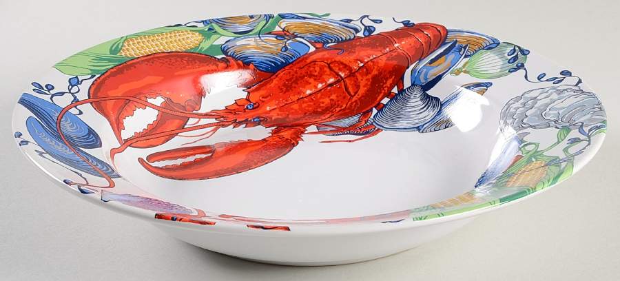 Lobster Fest Large Rim Soup Bowl by Youngberg-1